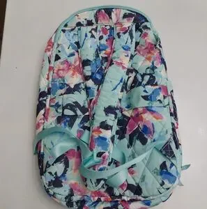 Vera Bradley Large Travel Backpack Ultralight Floating Blossoms Outlet Ultralight Travel Backpack - Polyester | Vera Bradley  main image 3